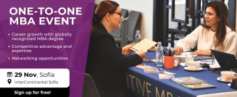 Discover One-to-One MBA Opportunities in Sofia on November 29