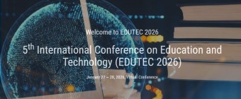 5th International Conference on Education and Technology (EDUTEC 2026)