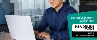 Top Global MBA Programs Meet Professionals Online for Asia