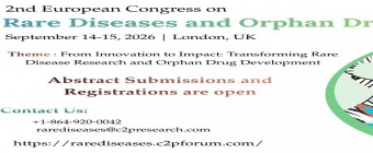 2nd European Congress on Rare Diseases and Orphan Drugs