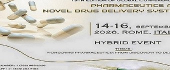 13th Edition of Global Conference on Pharmaceutics and Novel Drug Delivery Systems