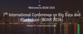 7th International Conference on Big Data and Blockchain (BDAB 2026)