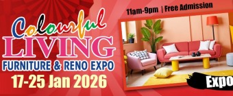 Colourful Living Furniture & Reno Expo 17-25 Jan 2026 at Expo Hall 6B