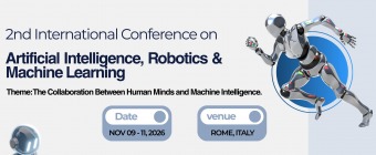 2nd International Conference on Artificial Intelligence, Robotics & Machine Learning