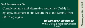 Oral Presentation, 34th Conference on Clinical Neuroscience and Neurogenetics