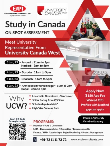 Register Now for Free Seminar on Study in Canada University (UCW) - Book Your Seat Now!