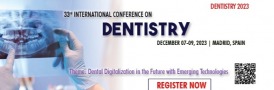 Conference Banner, International Conference on Dentistry