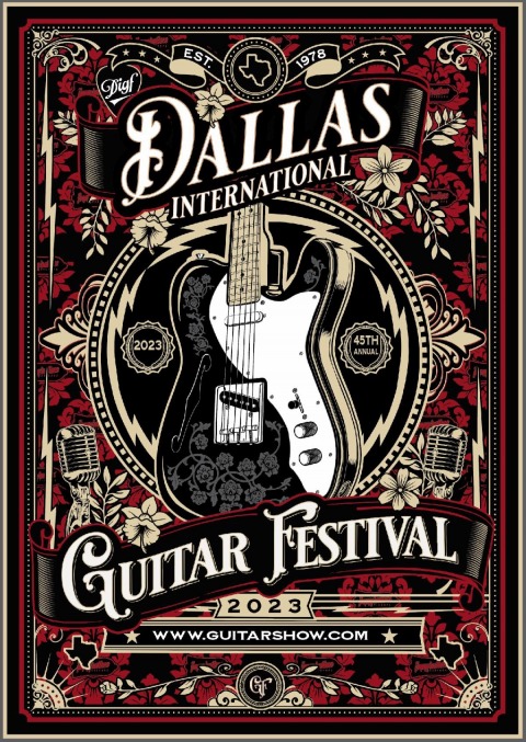 2023 Dallas International Guitar Festival Poster, Dallas International Guitar Festival 