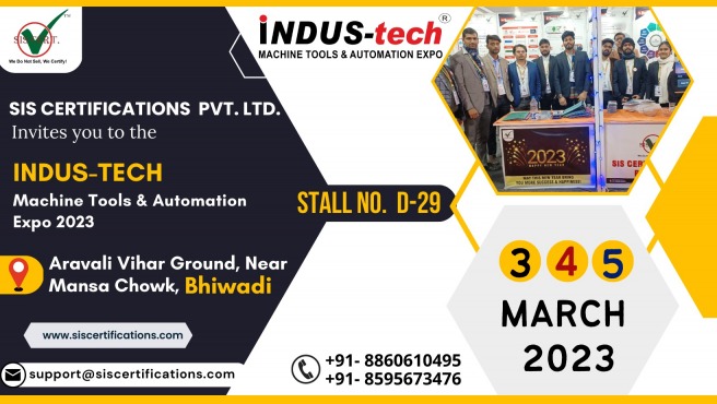 Indus Tech Machine Tools & Automation Expo March  2023 Bhiwadi 