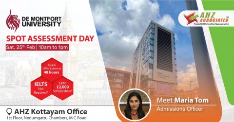 De Montfort University Spot Assessment Day – AHZ Associates Kottayam, De Montfort University Spot Assessment Day - AHZ Associates Kottayam - AHZ Associates