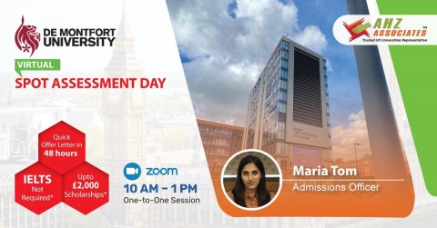 De Montfort University Virtual Spot Assessment Day – AHZ Associates Kanhangad, De Montfort University Virtual Spot Assessment Day – AHZ Associates Kanhangad
