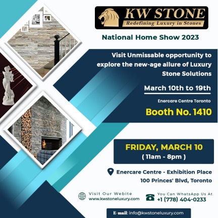 National Home Show Enercare Centre Toronto – KW Stone Luxury