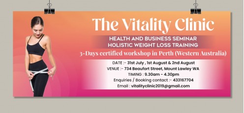 Vitality Clinic Health & Business Seminars, Vitality Clinic Health & Business Seminars || Holistic Weight Loss Training Course ||