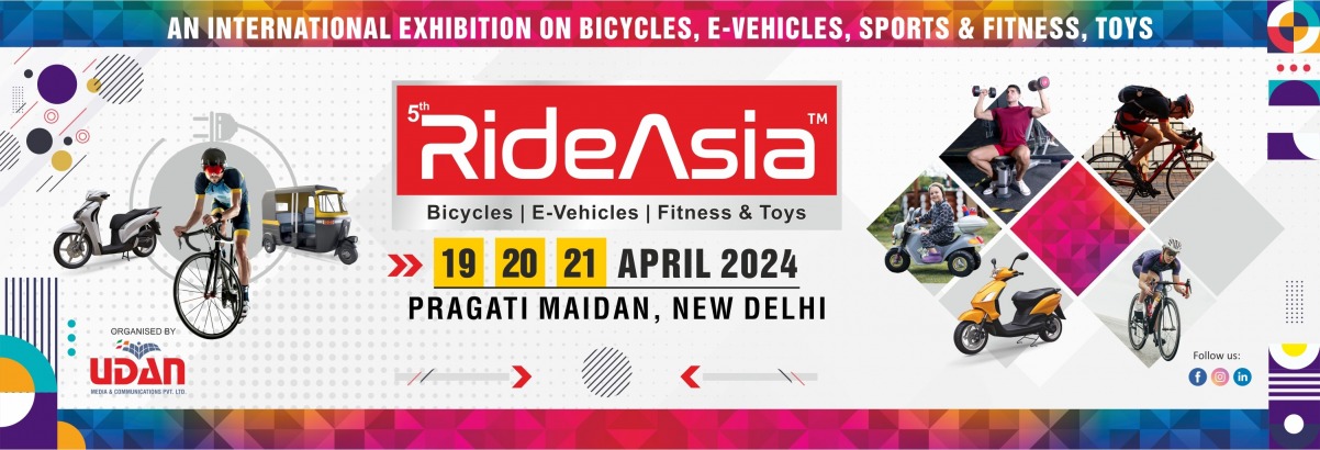 RideAsia -2024 Exhibition on Bicycles, E-vehicles, Toys, Sport & Fitness , RideAsia -2024 Exhibition on Bicycles, E-vehicles, Toys, Sport & Fitness