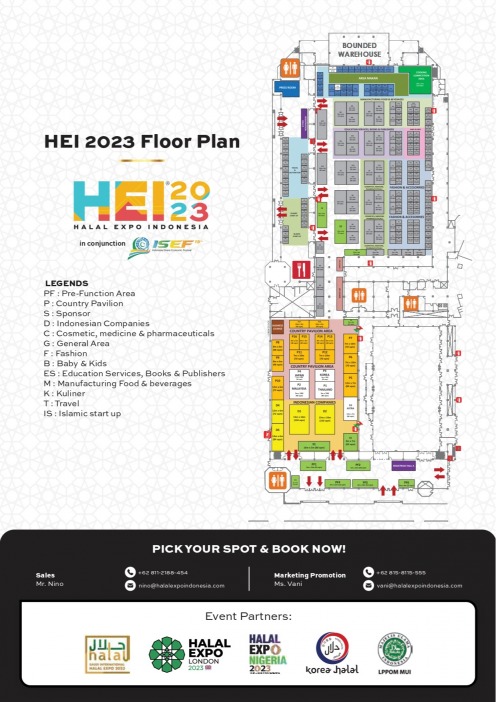 FLOORPLAN, HALAL EXPO INDONESIA (HEI)