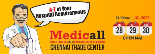 MEDICALL - INDIA'S LARGEST HOSPITAL EQUIPMENT EXPO - 33TH EDITION 2023, Medicall - India's Largest Hospital Equipment Expo - 38th Edition