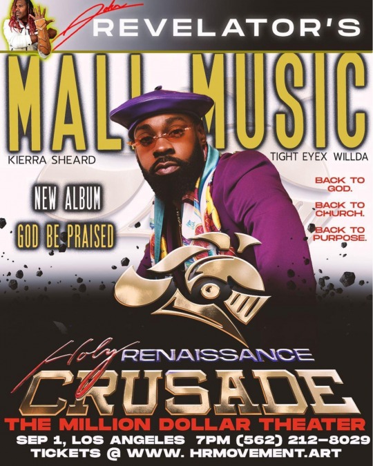 Mali Music Album Release Concert / Million Dollar Theater Los Angeles Friday Sept. 1st