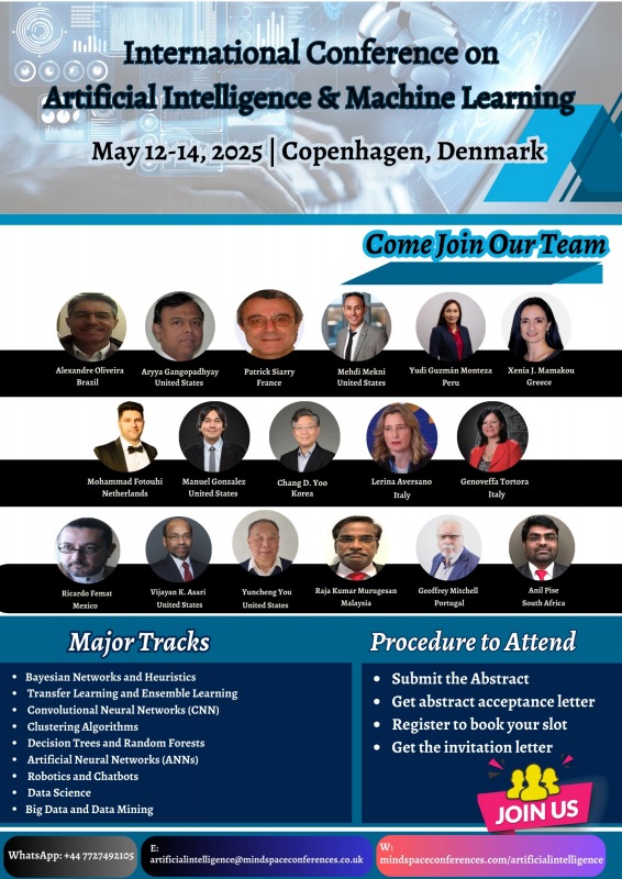AIML Organizing committee members, International Conference on ARTIFICIAL INTELLIGENCE AND MACHINE LEARNING