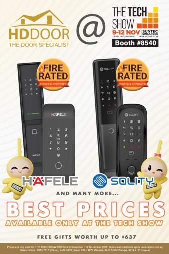 tech show hafele and solity digital locks, Get Ready for The Tech Show Singapore in 2023