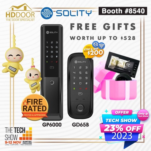 tech show solity digital locks, Get Ready for The Tech Show Singapore in 2023