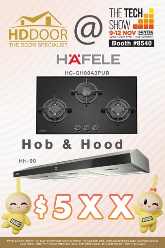 tech show hafele and hob and hood best offers, Get Ready for The Tech Show Singapore in 2023