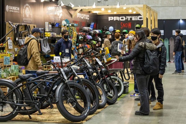 Bicycle display, INTERSTYLE 2024 - The exhibition of Board Culture & Outdoor