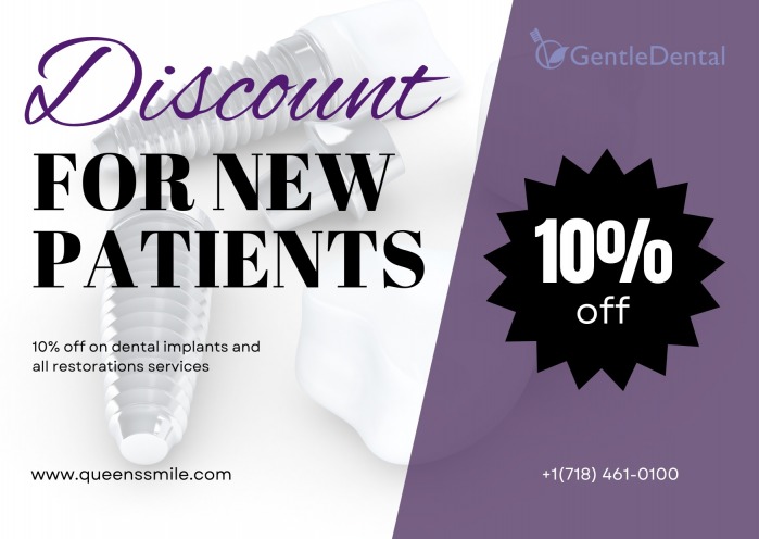 Gentle Dental in Queens offers a discount