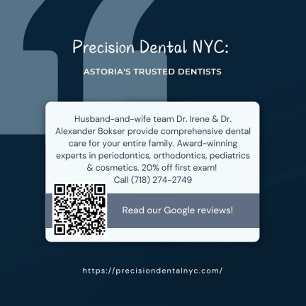 Precision Dental NYC offers a 20% discount on your first exam
