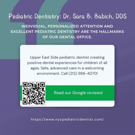 Advantages of Services in Pediatric Dentistry: Dr. Sara B. Babich, DDS