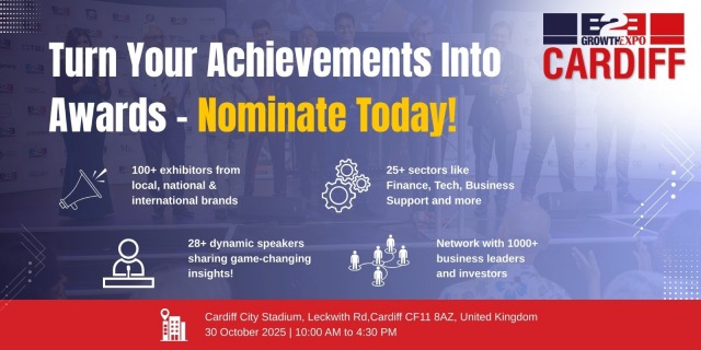 Cardiff B2B Growth Expo - Awards, Cardiff B2B Growth Expo 2025 | Nominating Your Business For An Award