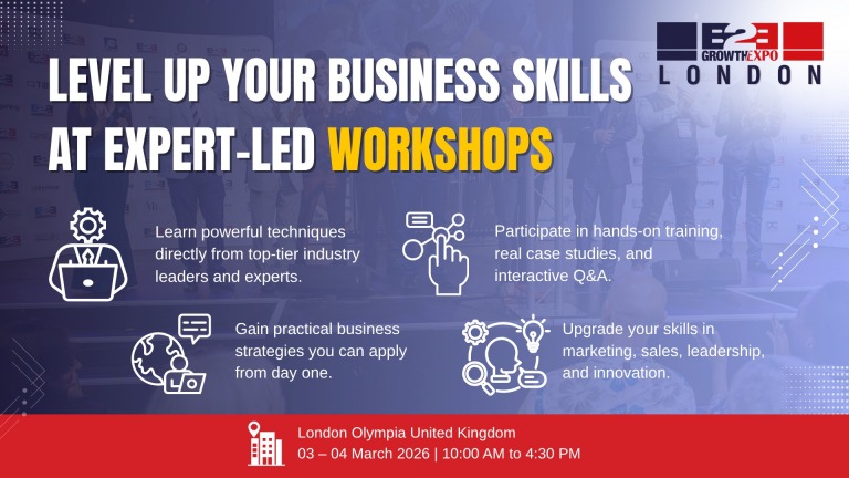 London B2B Growth Expo - Workshops, Business Growth Expo 2026 | Book Your Visitor Ticket At Premier Show