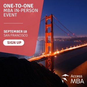 Access MBA in-person event on September 18 in San Francisco
