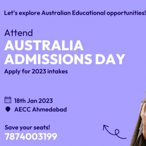 Attend Australia Education Fair in Ahmedabad on 18th Jan 2023