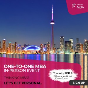 Access MBA in-person event in Toronto