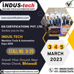 Indus Tech Machine Tools & Automation Expo in Bhiwadi March