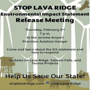 Stop Lava Ridge Community Meeting