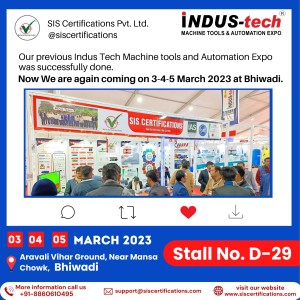 Indus Tech Machine Tools & Automation Expo (March 2023), Upcoming Industrial & Machine Tool Exhibition in Bhiwadi 