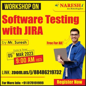 Free Workshop on Software Testing with JIRA by Mr. Suresh - NareshIT