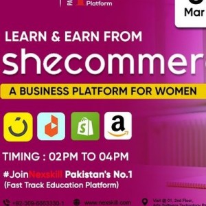 SheCommerce (Ecommerce)Course in Arfa Tower Lahore