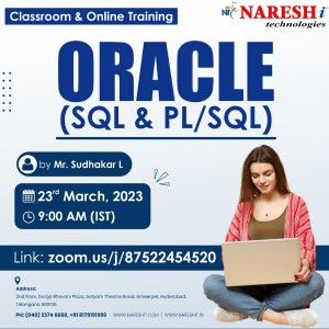 Attend Free Online Demo On Oracle by Mr. Sudhakar L - NareshIT