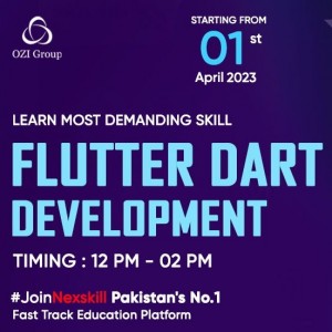 Flutter Dart Development Program In Lahore By NexSkill