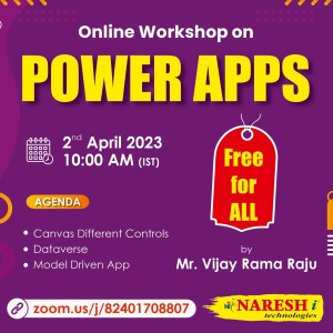 Free Workshop on PowerApps by Mr. Vijay Rama Raju -NareshIT