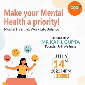 Work - Life Balance Workshop at COO Coworking by Kapil Gupta | Solh Wellness