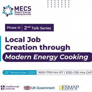Transitioning to Modern Energy for Cooking: Local Job creation through Modern Energy Cooking