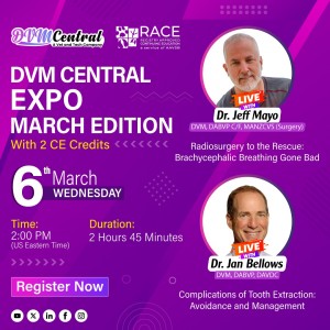 Join us at the DVM Central Expo: March Edition on March 6, 2024, at 2:00 PM EST