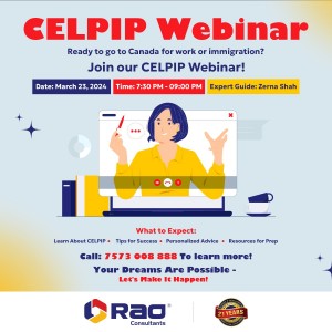 CELPIP Webinar - Rao Consultants