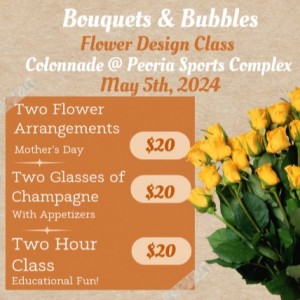 Bouquets and Bubbles at the Colonnade inside Peoria Sports Complex
