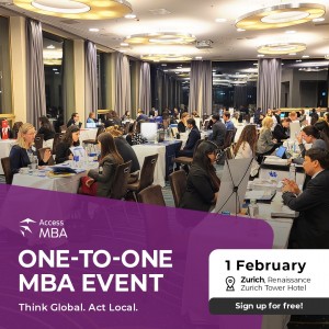 Secure your spot at the Access MBA One-to-One event in Zurich on 1 February! 