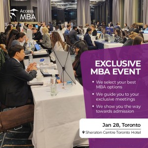 Access MBA in-person event on January 28 in Toronto