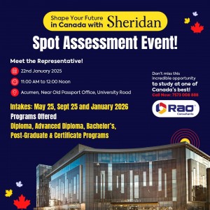 Sheridan College Spot Assessment - Rao Consultants